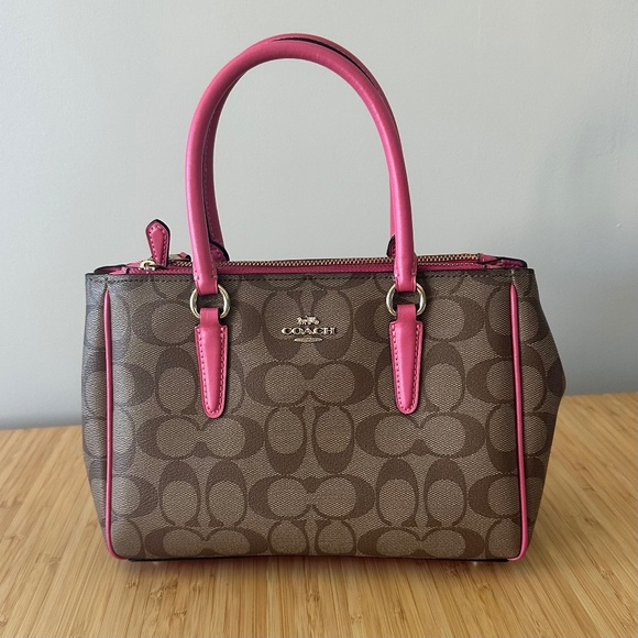 Coach Handbags - Coach Signature Mini Surrey Carryall Purse